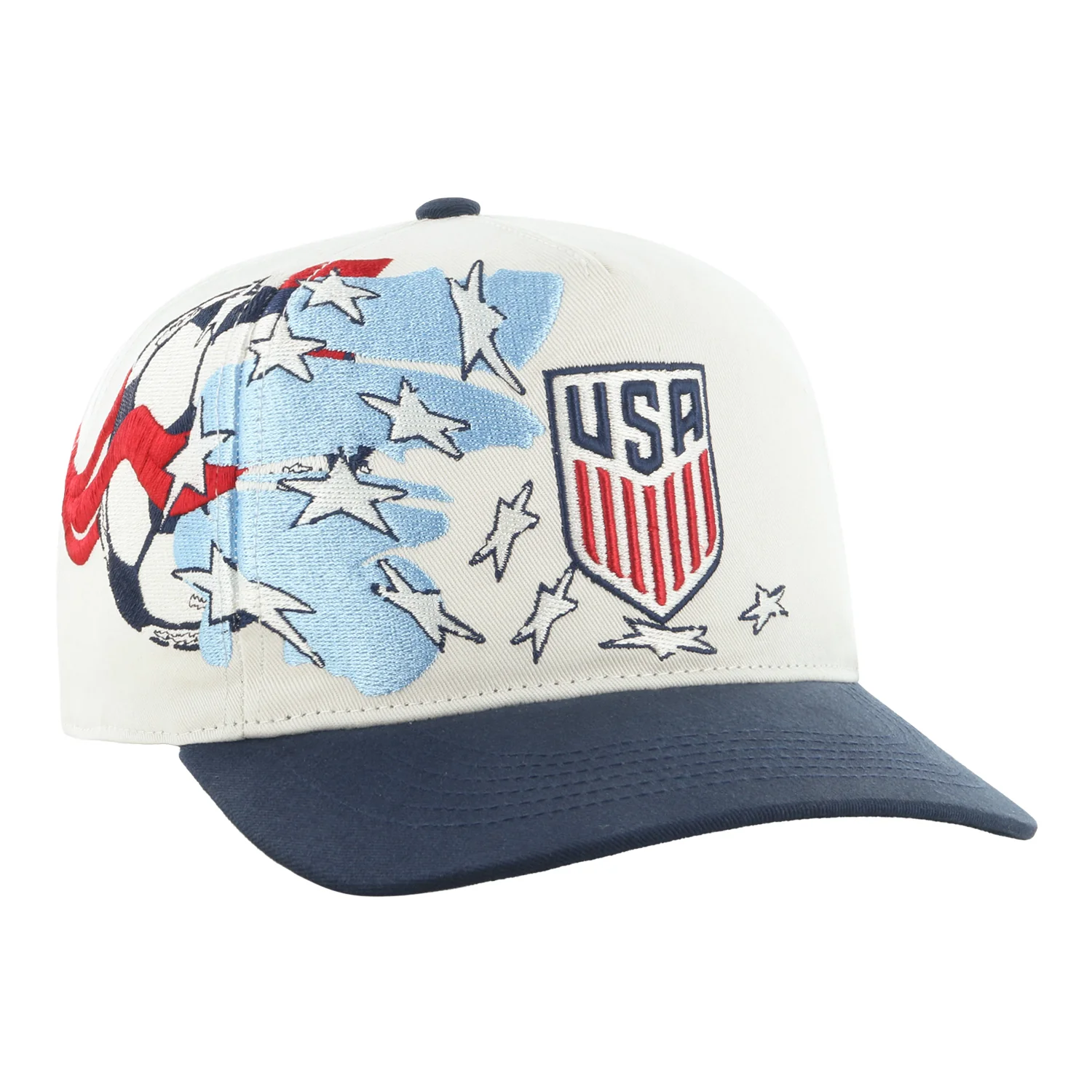 Adult 47 Brand Stars & Stripes White Hitch Hat - Image 2