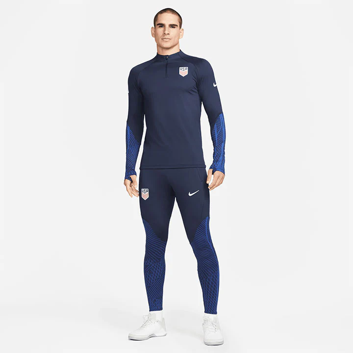 Men's Nike USA 1/4 Zip Strike Navy Drill Top - Image 3