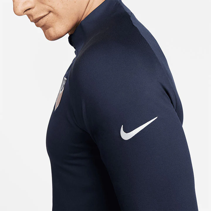 Men's Nike USA 1/4 Zip Strike Navy Drill Top - Image 4
