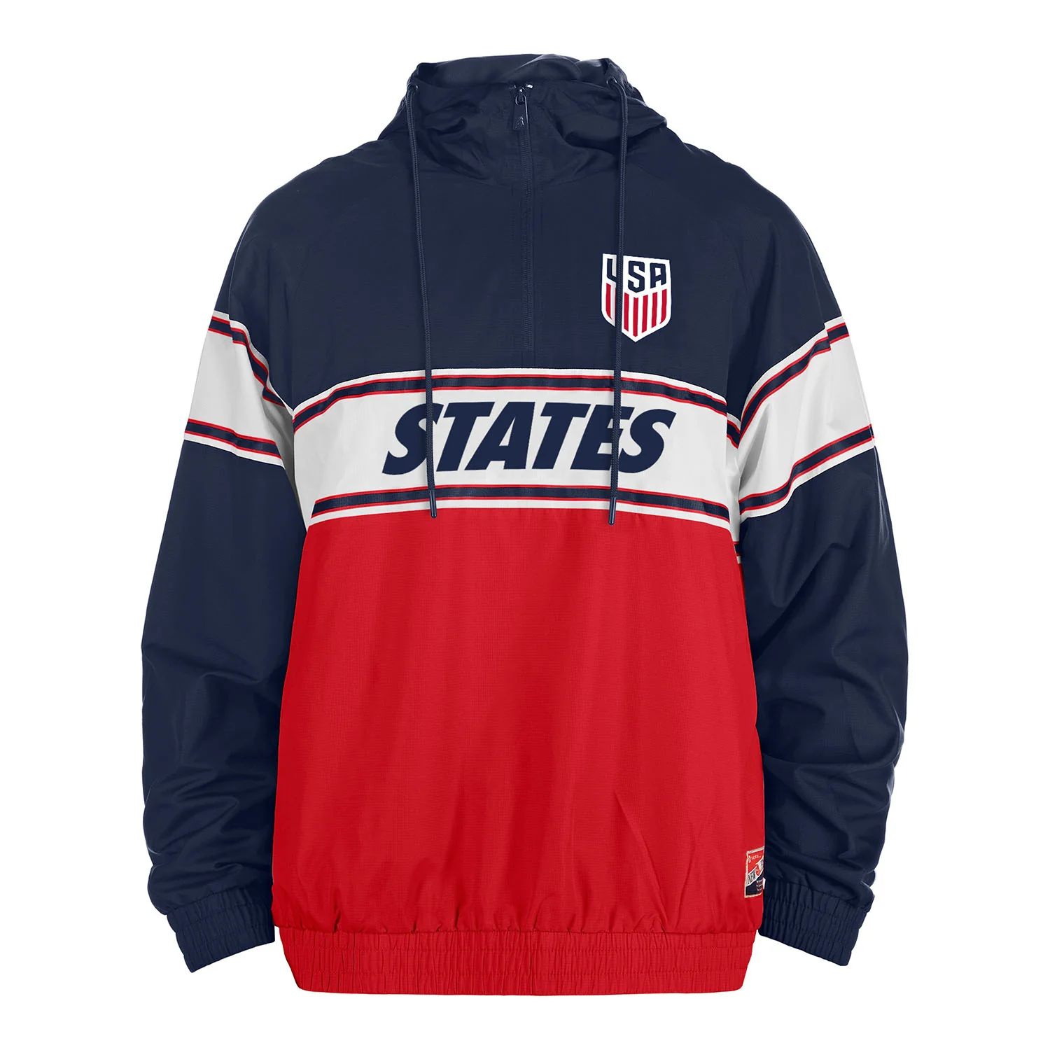 Men's New Era USMNT 1/4 Zip Pullover Hoodie - Image 3