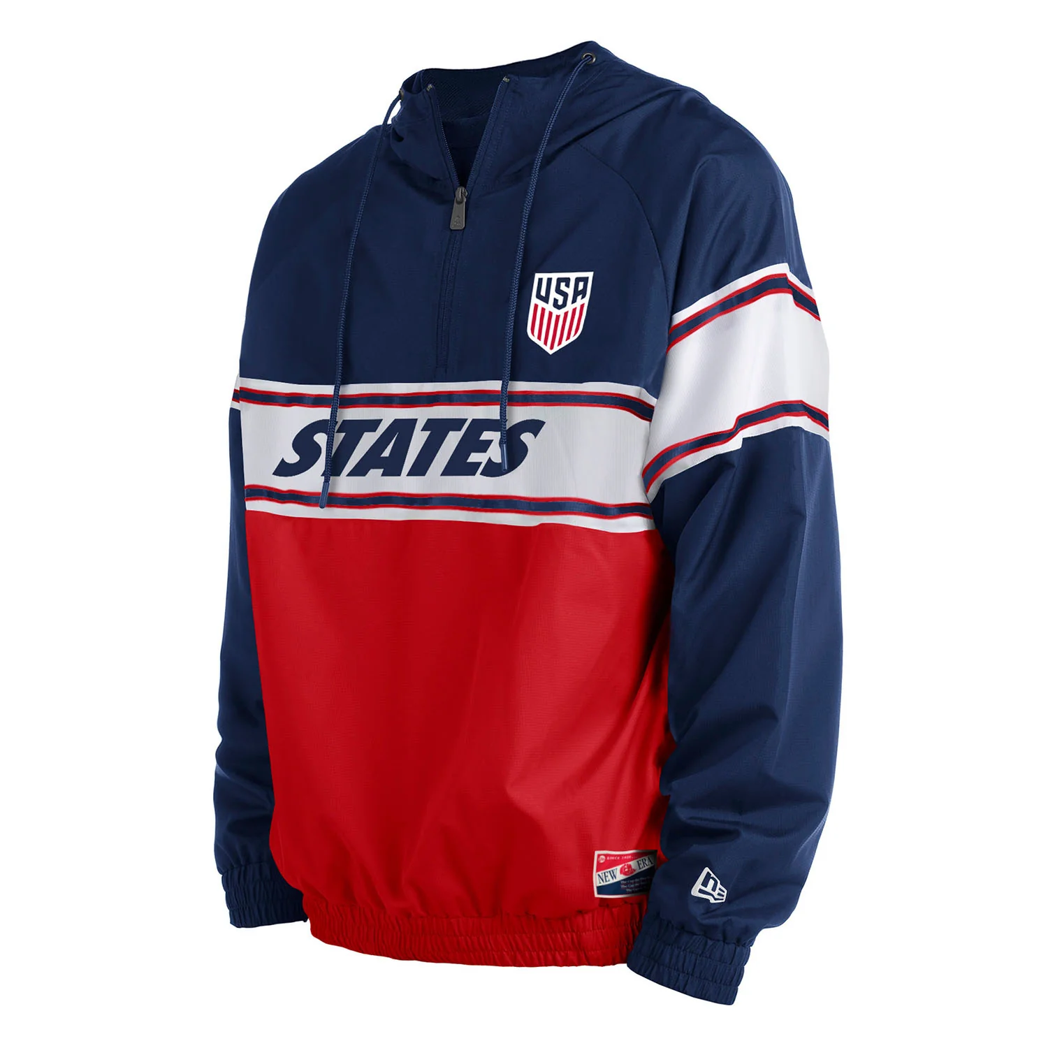 Men's New Era USMNT 1/4 Zip Pullover Hoodie - Image 4