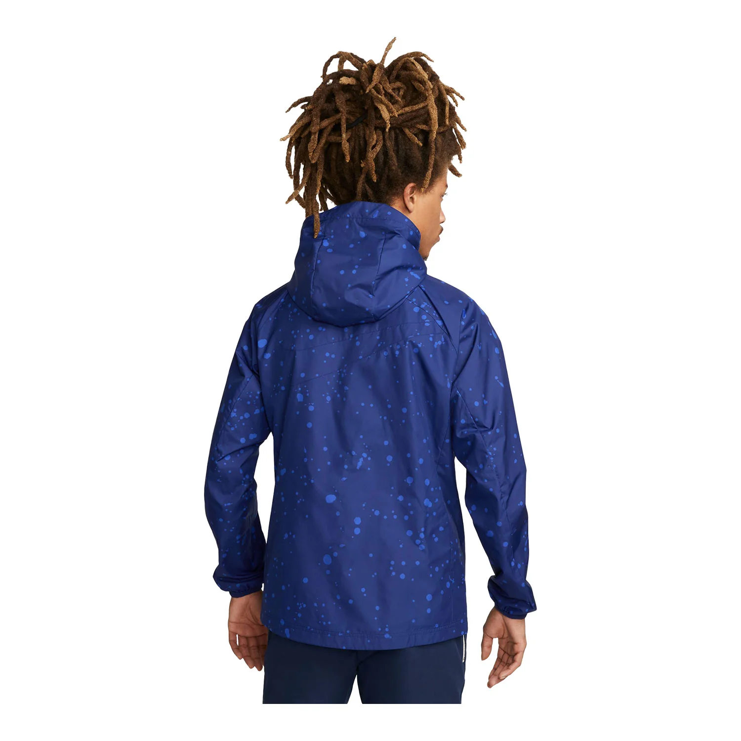 Men's Nike USA Splatter Blue Rain Jacket - Image 4