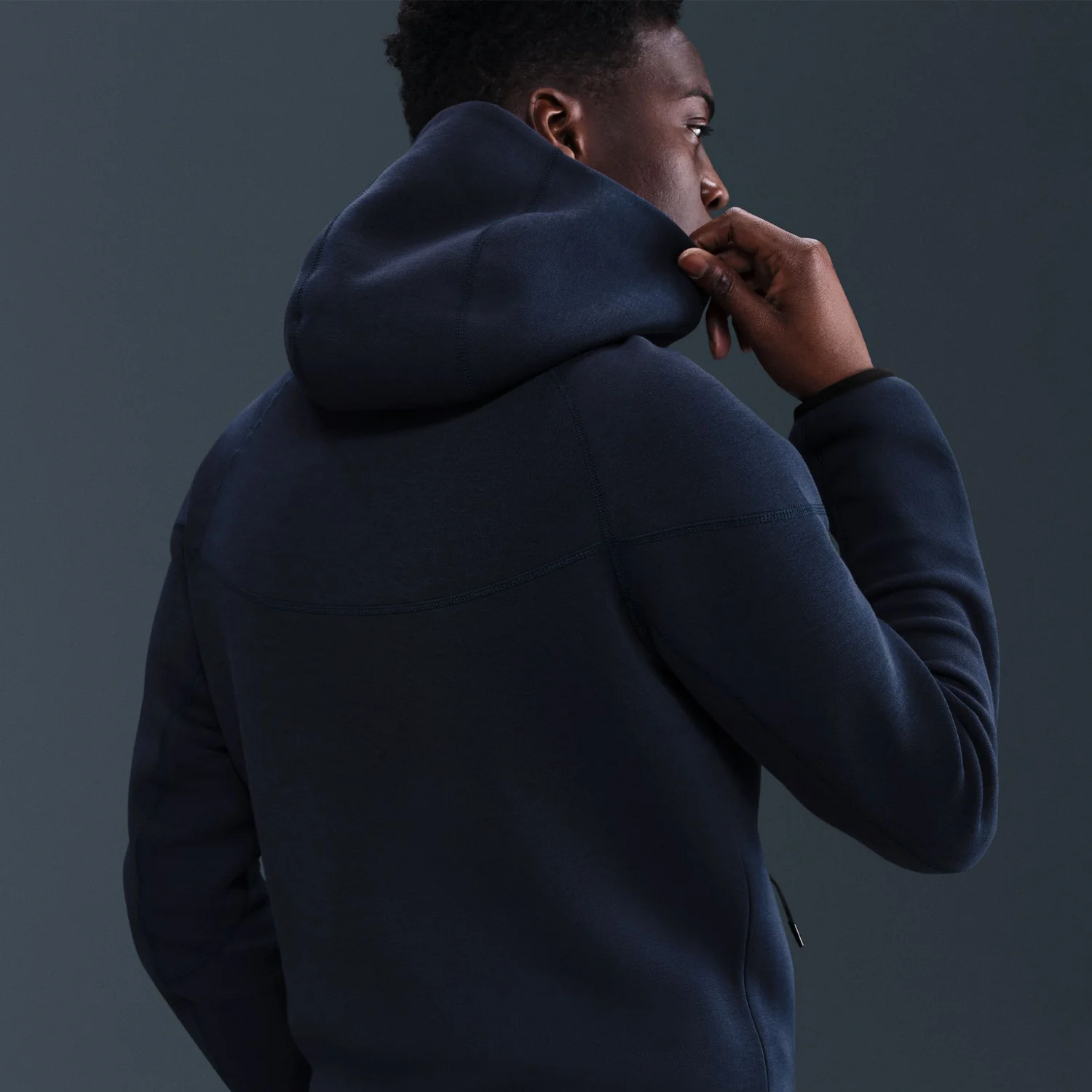 Men's Nike USA Tech Fleece Windrunner Full-Zip Navy Jacket - Image 3