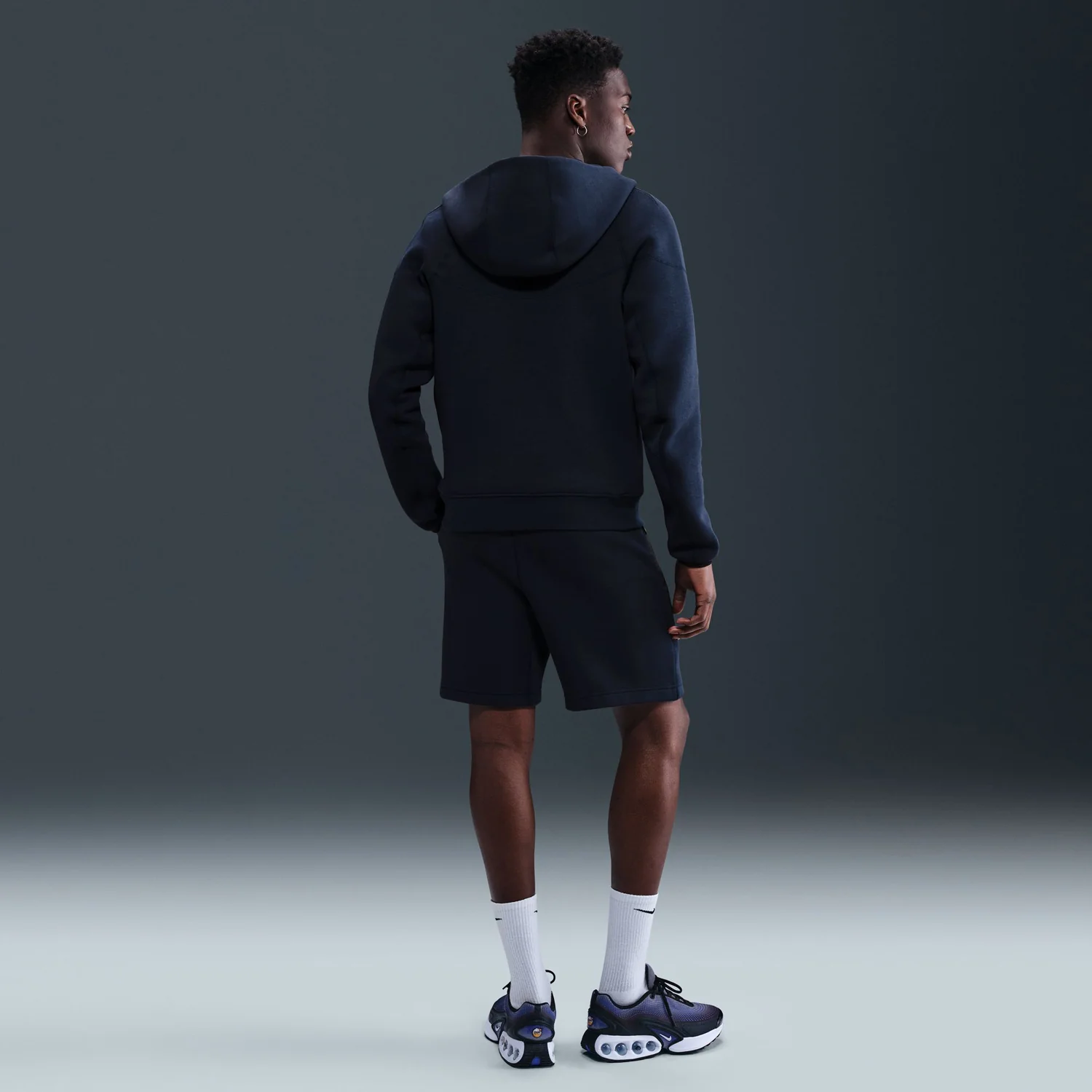 Men's Nike USA Tech Fleece Windrunner Full-Zip Navy Jacket - Image 4