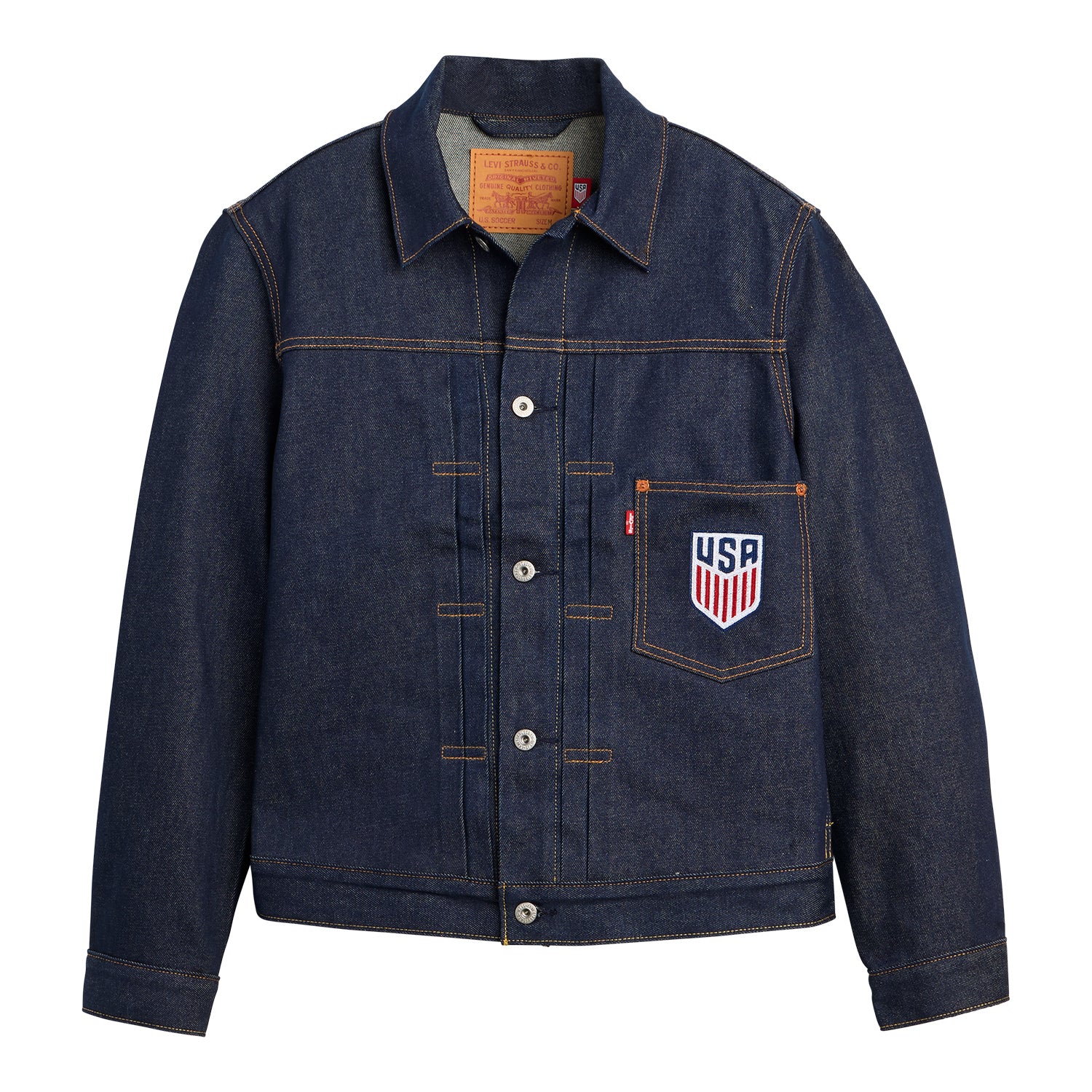 Unisex Levi's United States Black Denim Jacket - Image 4
