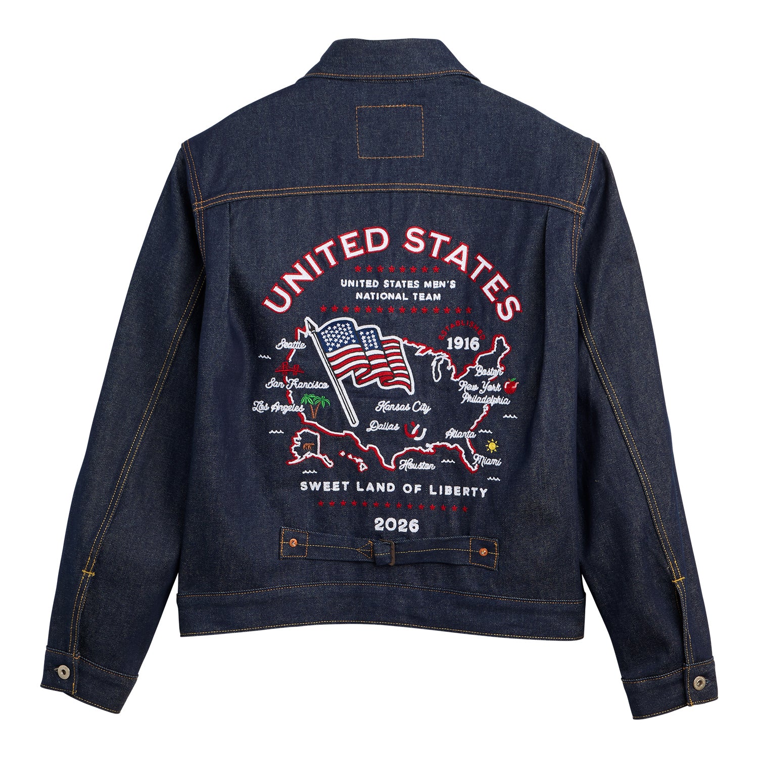 Unisex Levi's United States Black Denim Jacket - Image 5