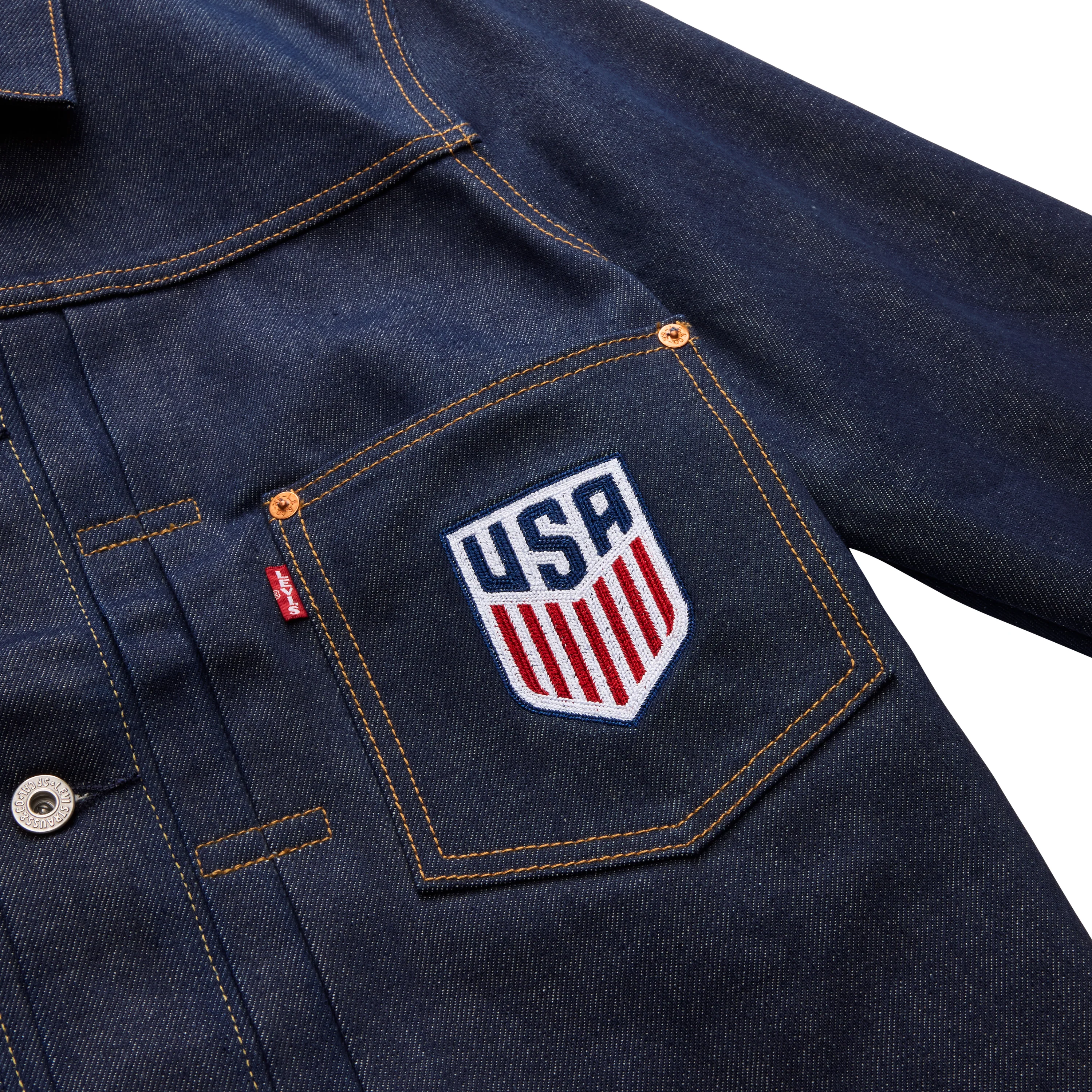 Unisex Levi's United States Black Denim Jacket - Image 7