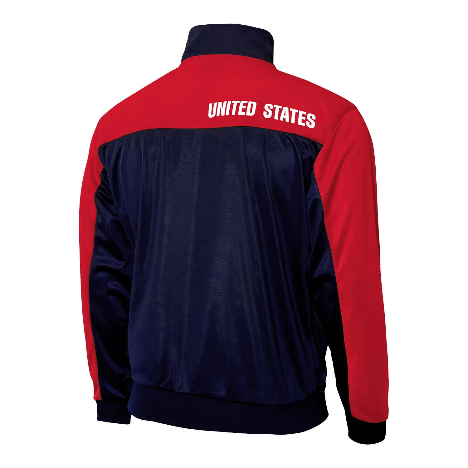 Unisex Icon Sports US Soccer Navy and Red Track Jacket - Image 2