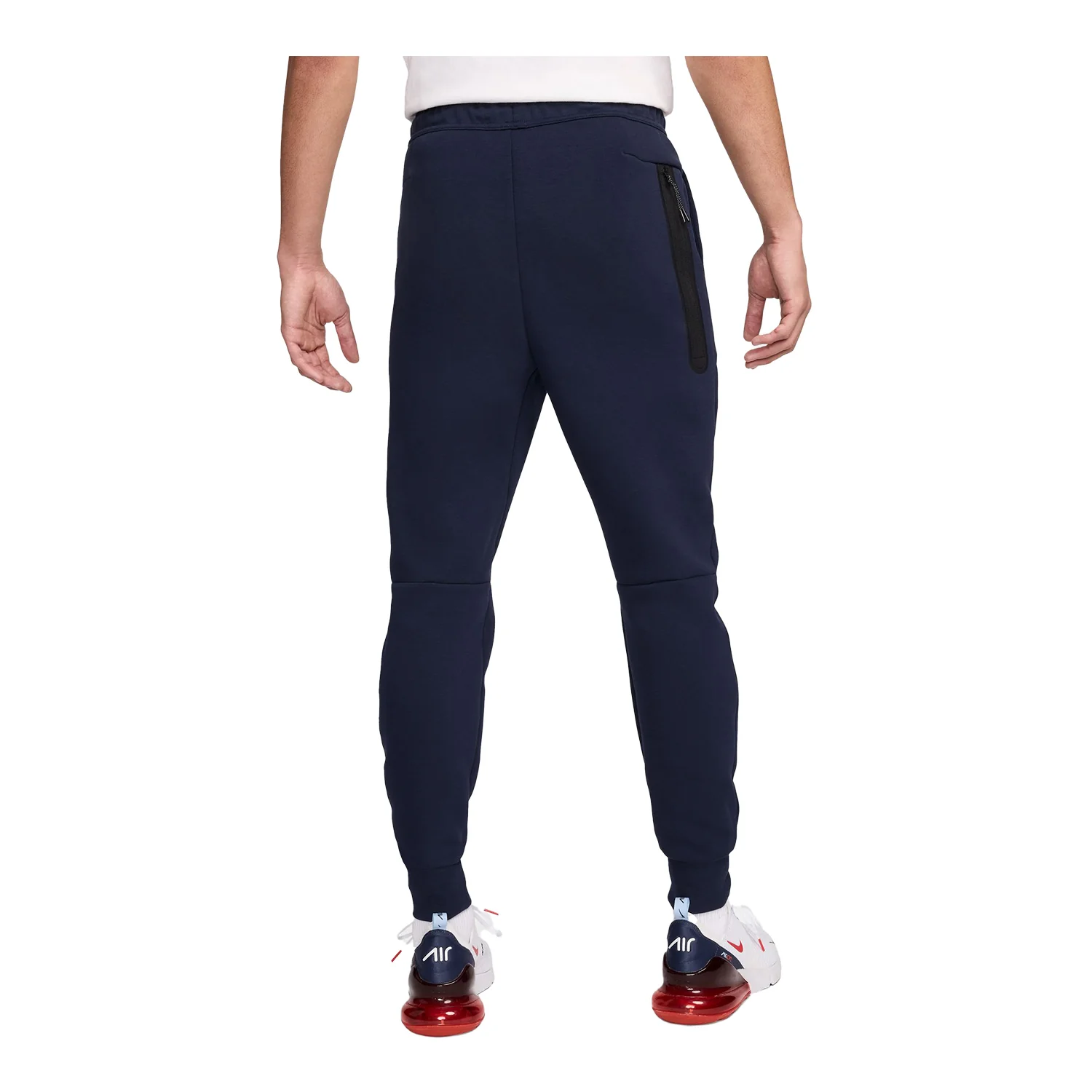 Men's Nike USA Tech Fleece Navy Joggers - Image 4