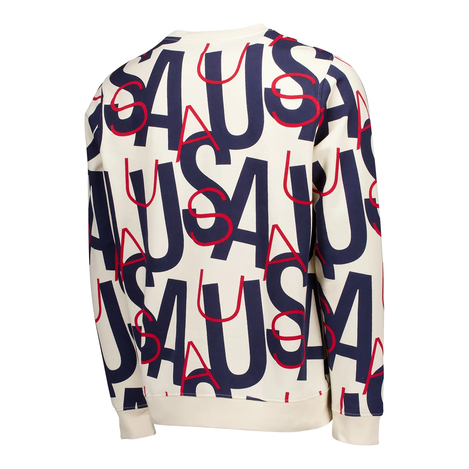 Men's USA Repeat Cream Crewneck - Image 3