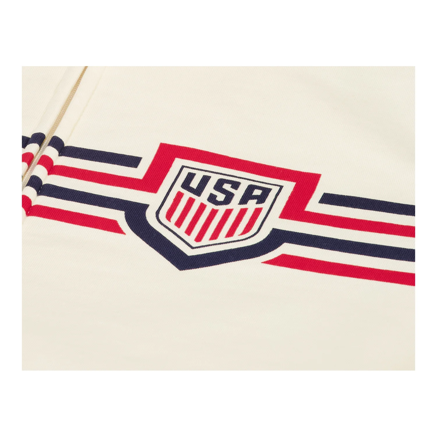 Unisex USA Status Cream Full-Zip Jacket - Image 3