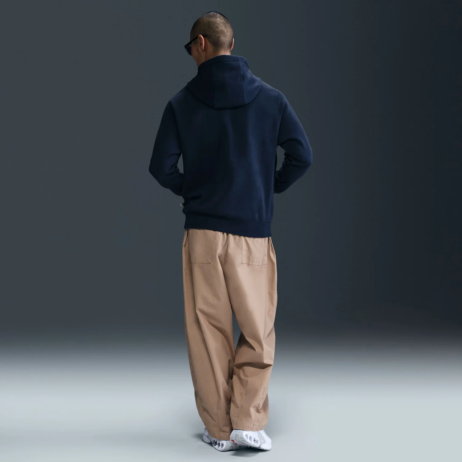 Men's Nike USA Club Fleece Navy Hoodie - Image 5