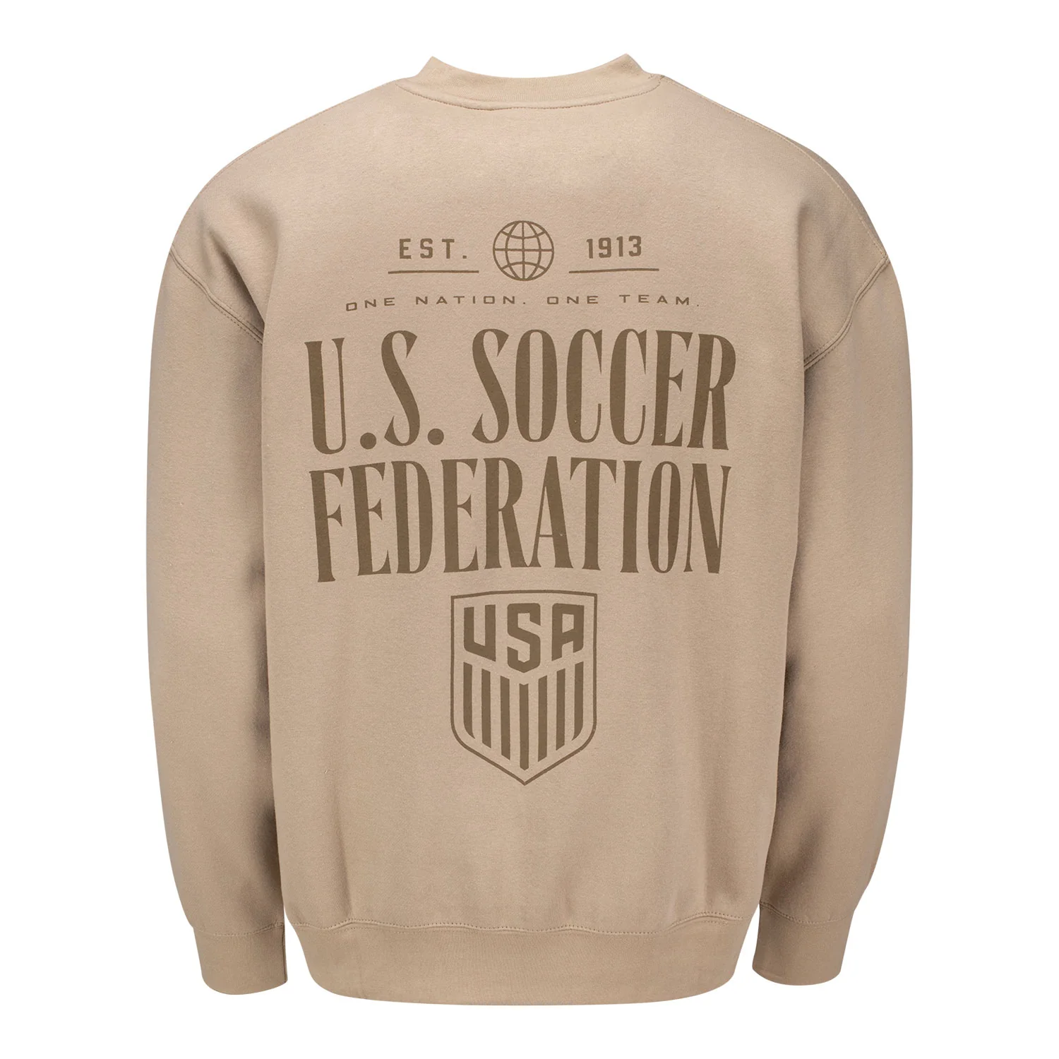 Unisex USA Tonal Tan Crewneck - Image 2