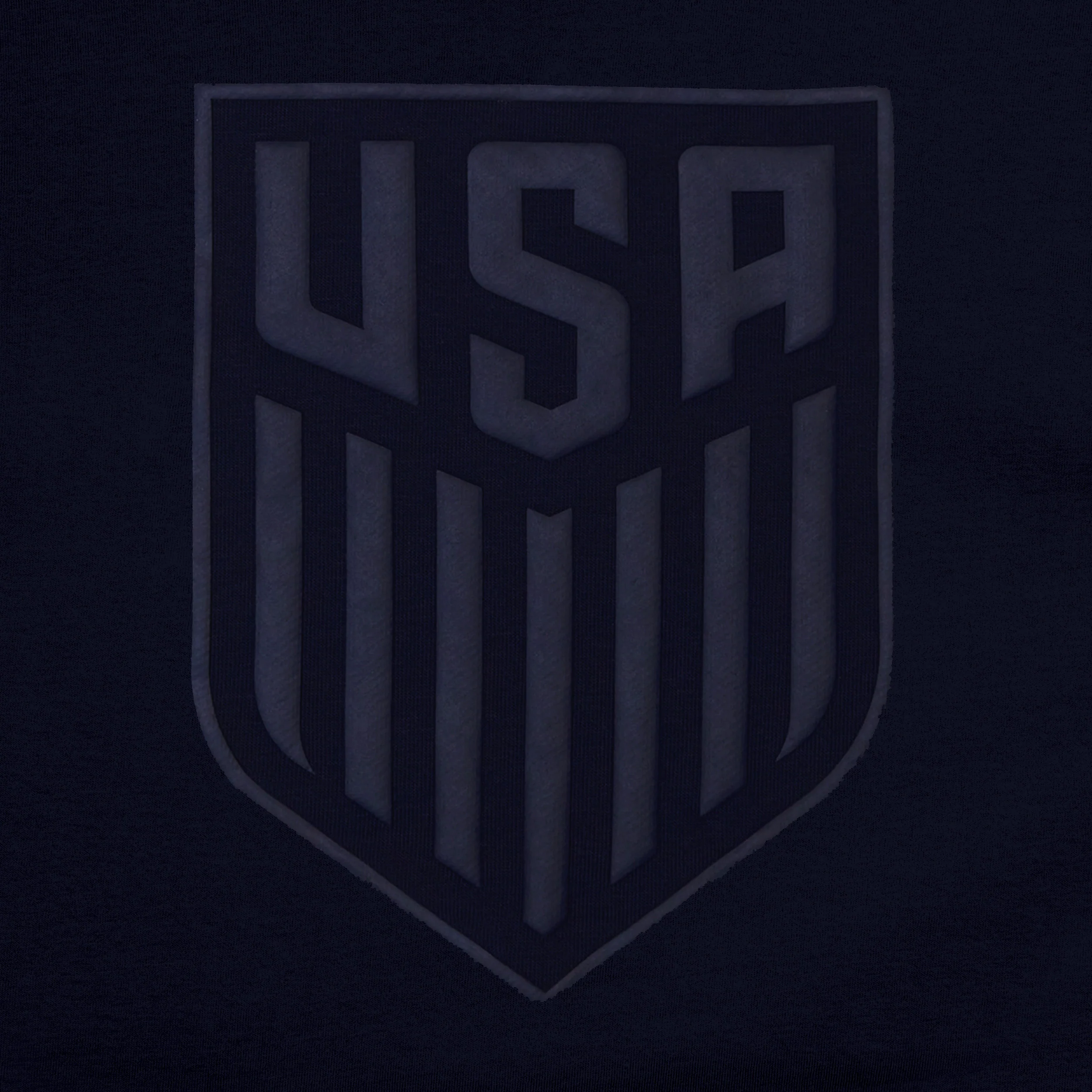 Unisex U.S. Soccer Puff Print Navy Crewneck Pullover - Image 3