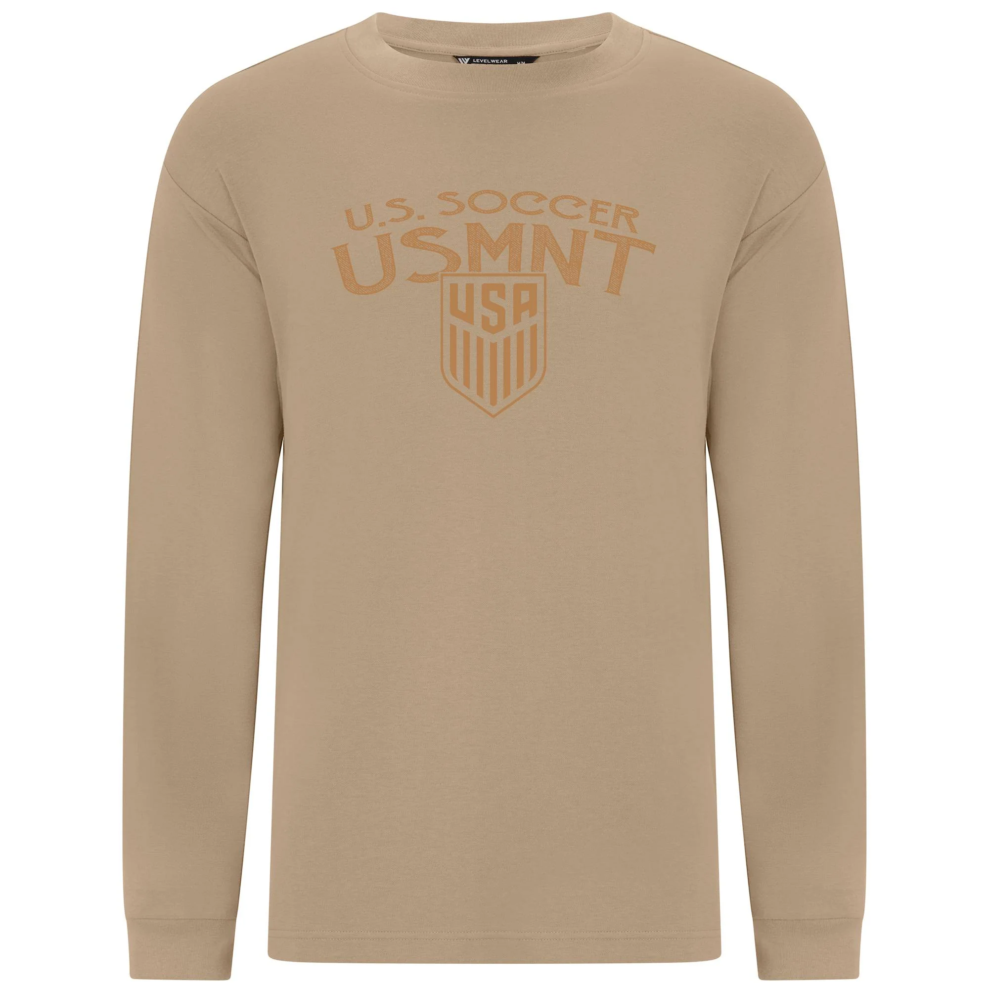 Unisex Levelwear USMNT Luxe Knit Brown Crewneck