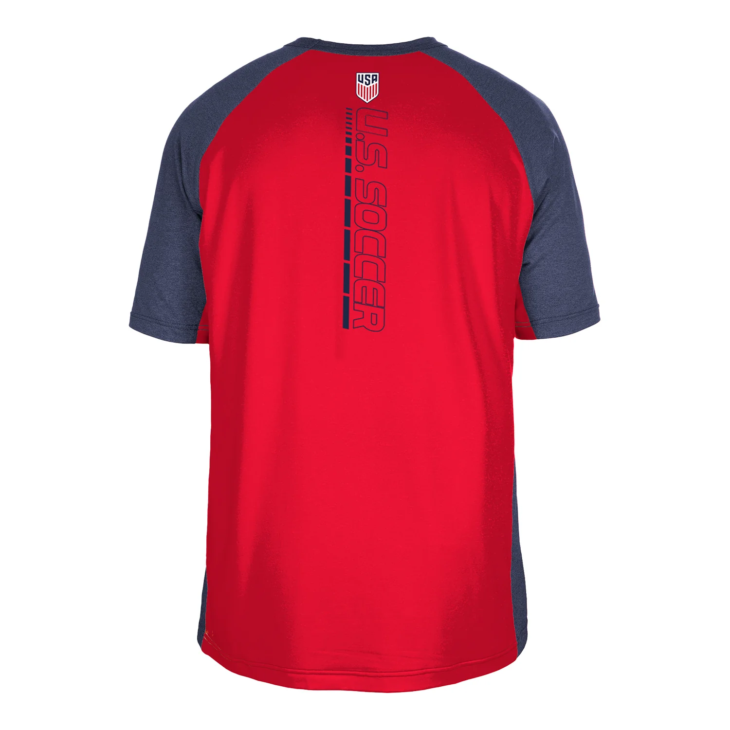 Men's New Era USMNT Brushed Heather Navy Tee - Image 5