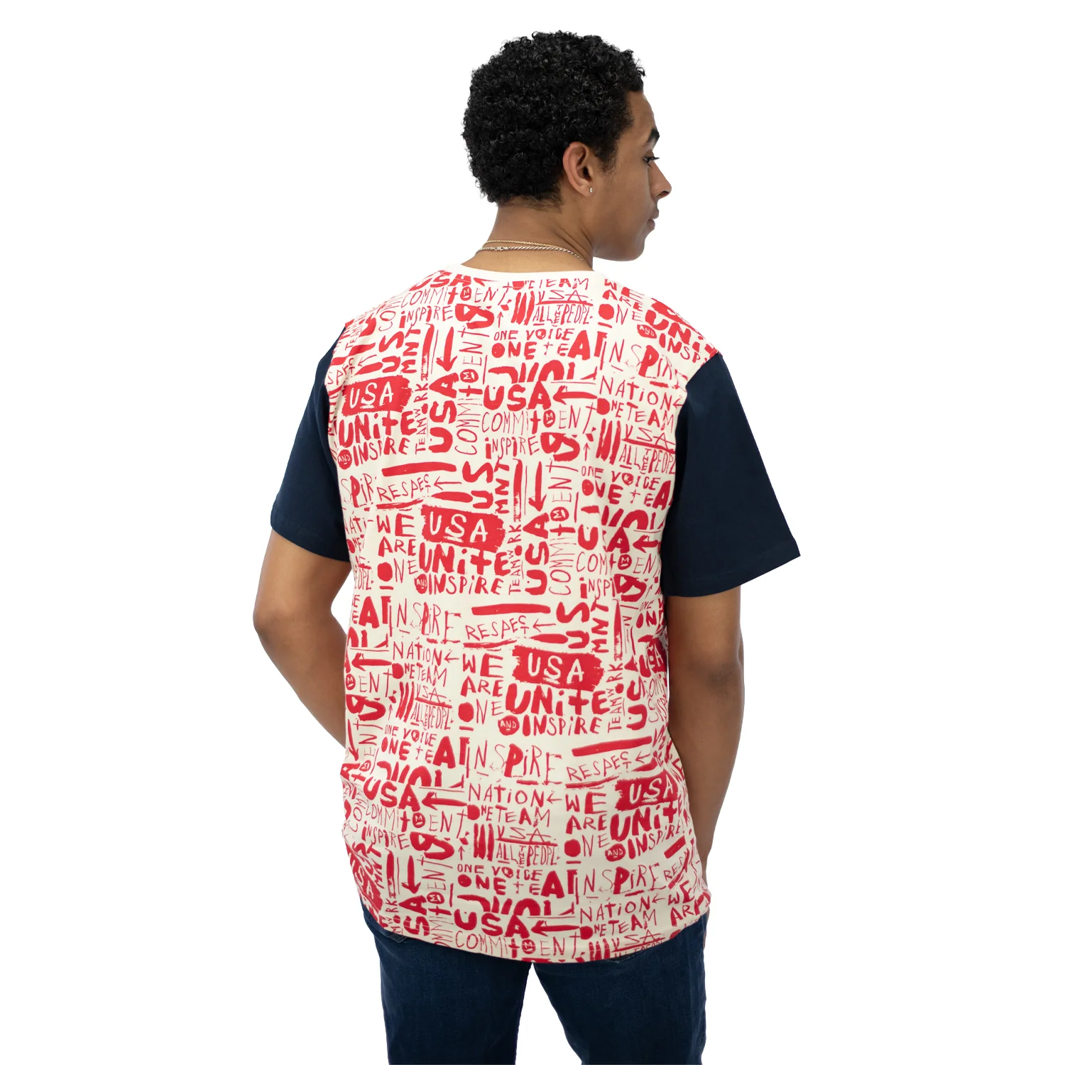 Unisex USA Icon Red Tee - Image 5