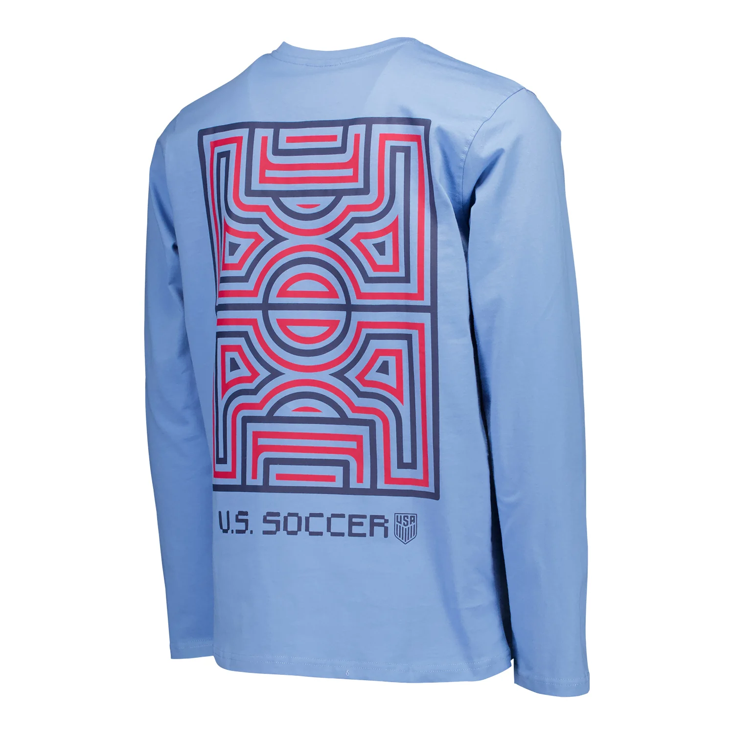 Unisex USA Action Blue Long Sleeve - Image 4