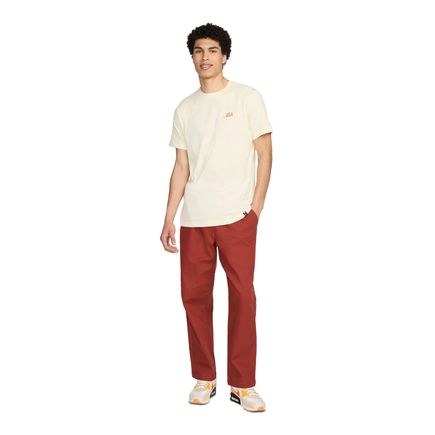 Men's Nike USA Engage Tan Tee - Image 5