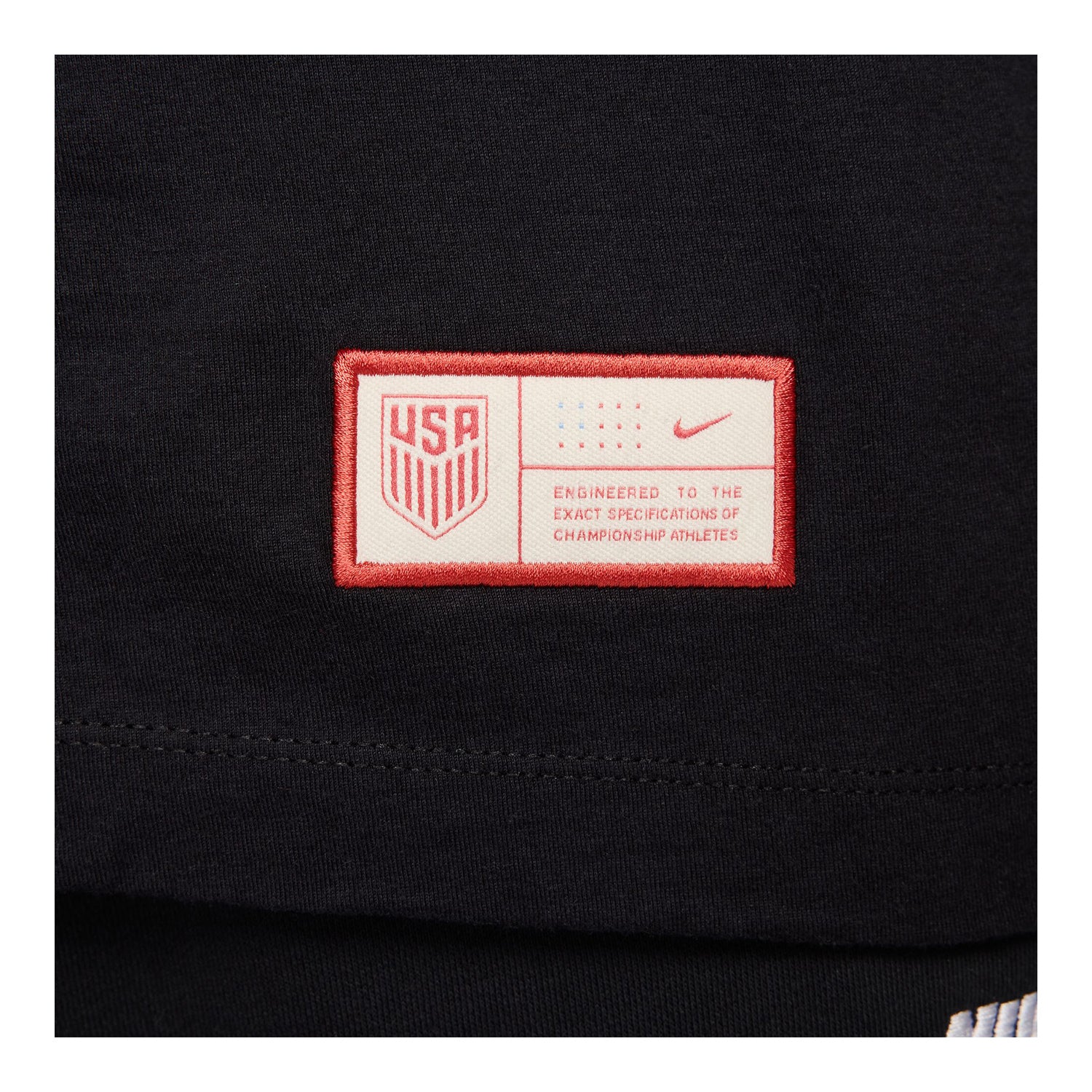 Men's Nike USA Solid Black Tee - Image 5