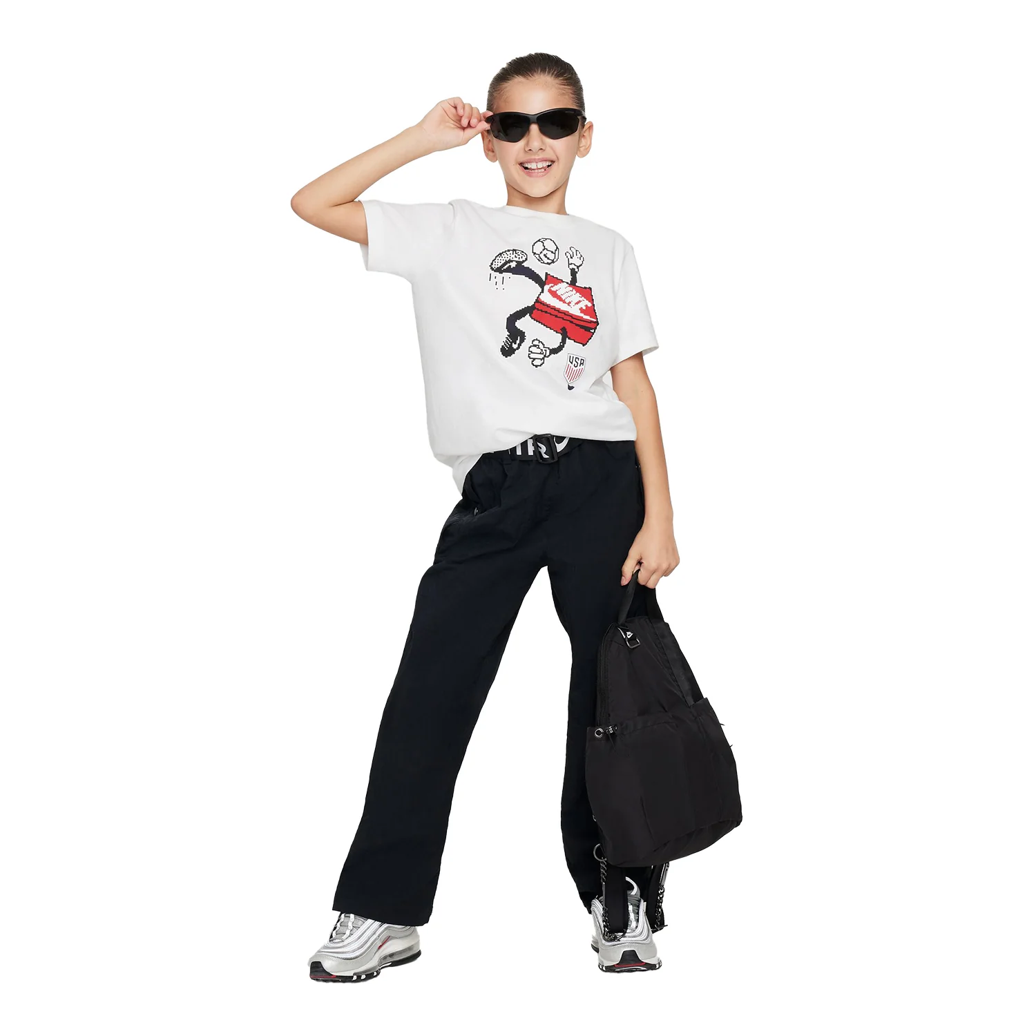 Youth Nike USA Character White Tee - Image 4