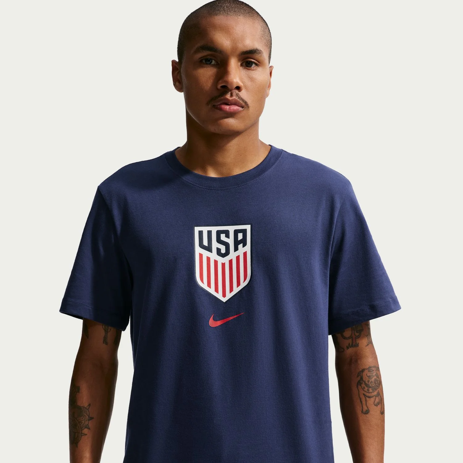 Unisex Nike USMNT Crest Navy T-Shirt - Image 4