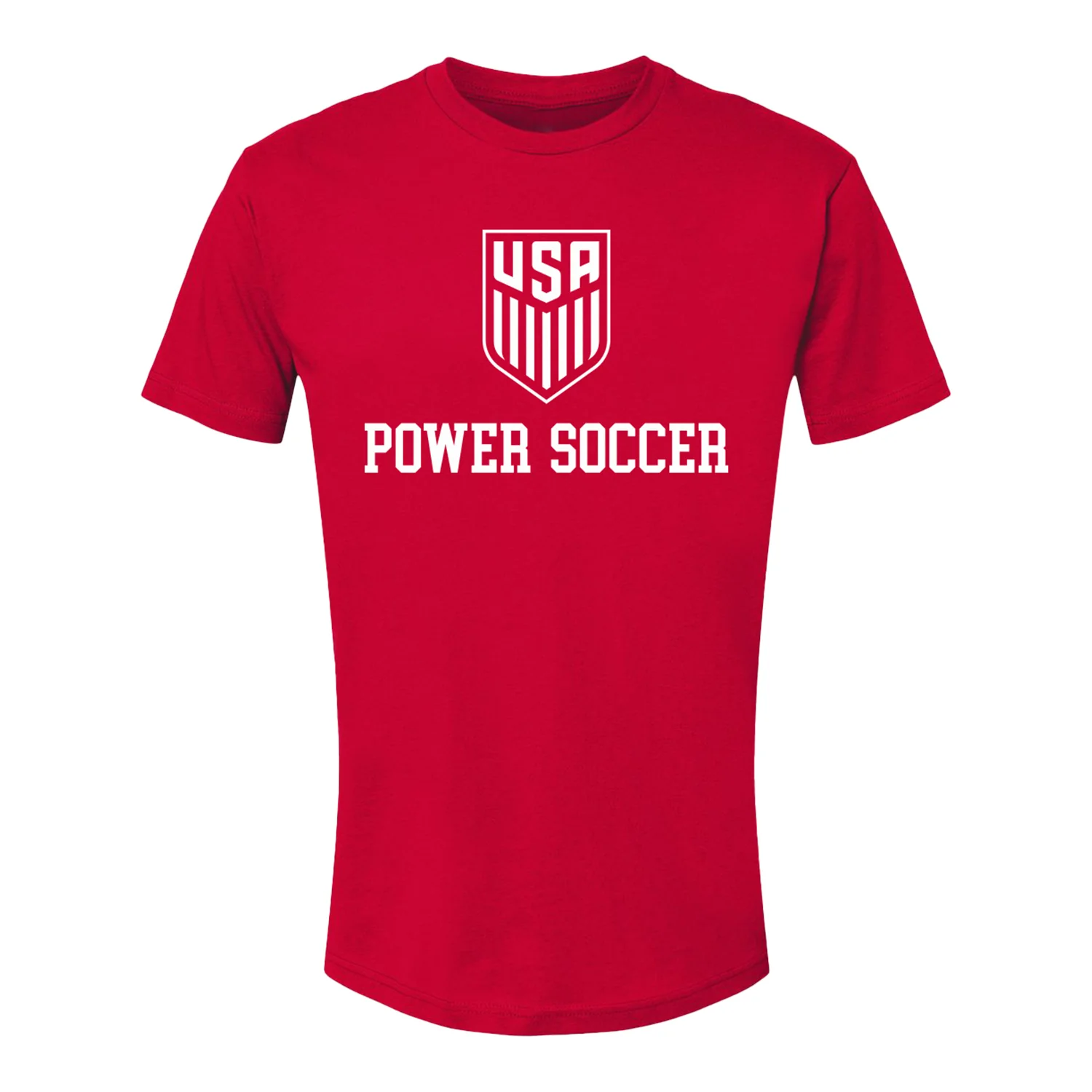 U.S. Co-Ed Power Soccer Red Tee - Image 2