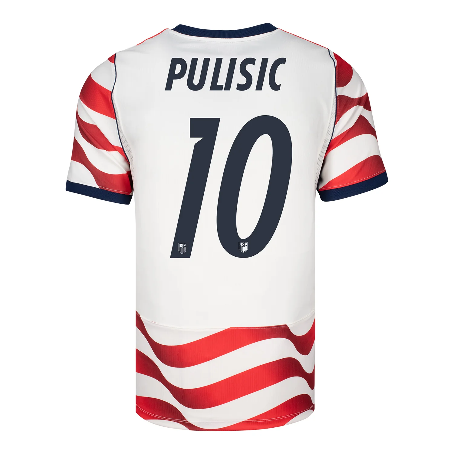 Men's Nike USMNT 2026 Christian Pulisic Home Stadium Jersey - Stripes