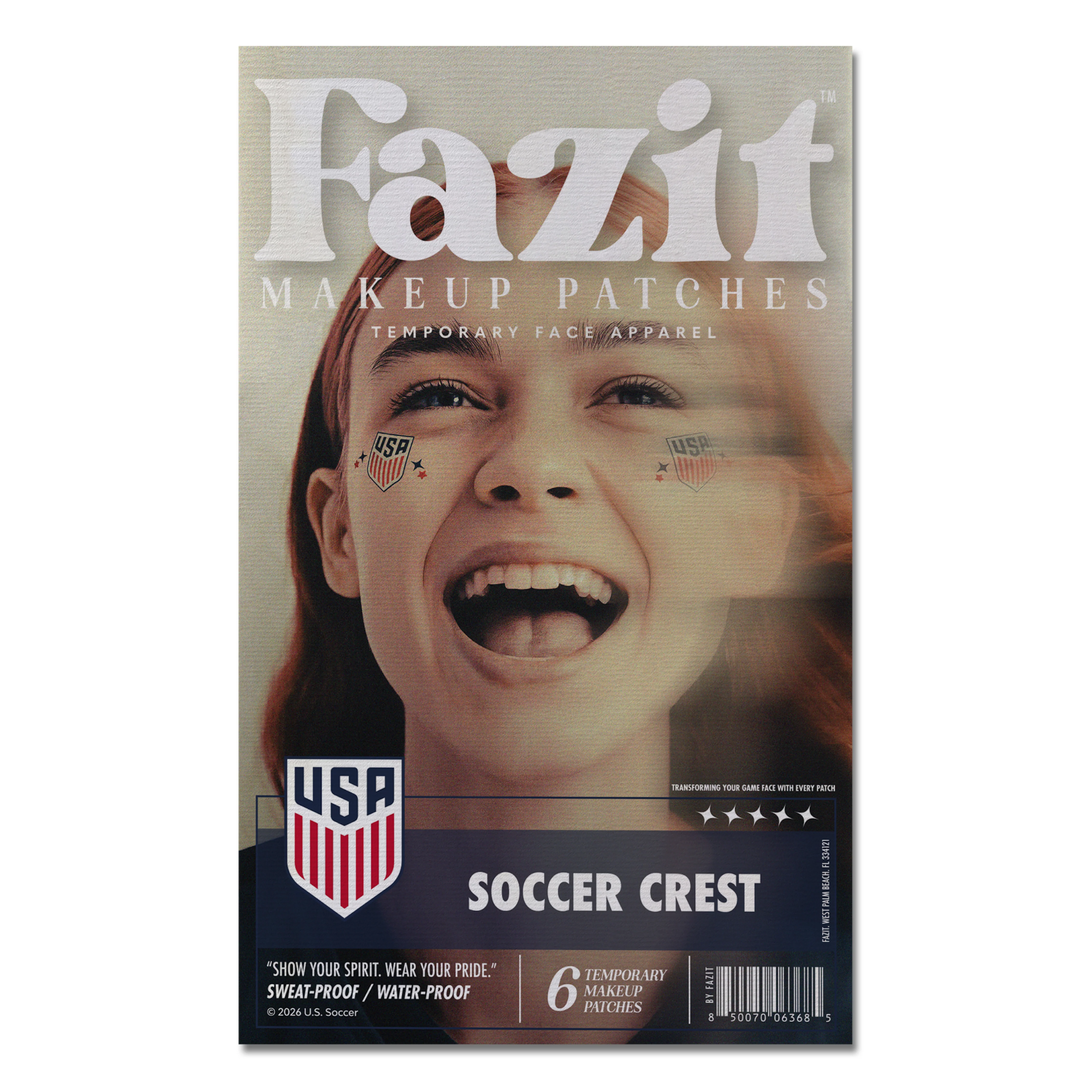 U.S. Soccer Crest Fazit Makeup Patches - Image 2