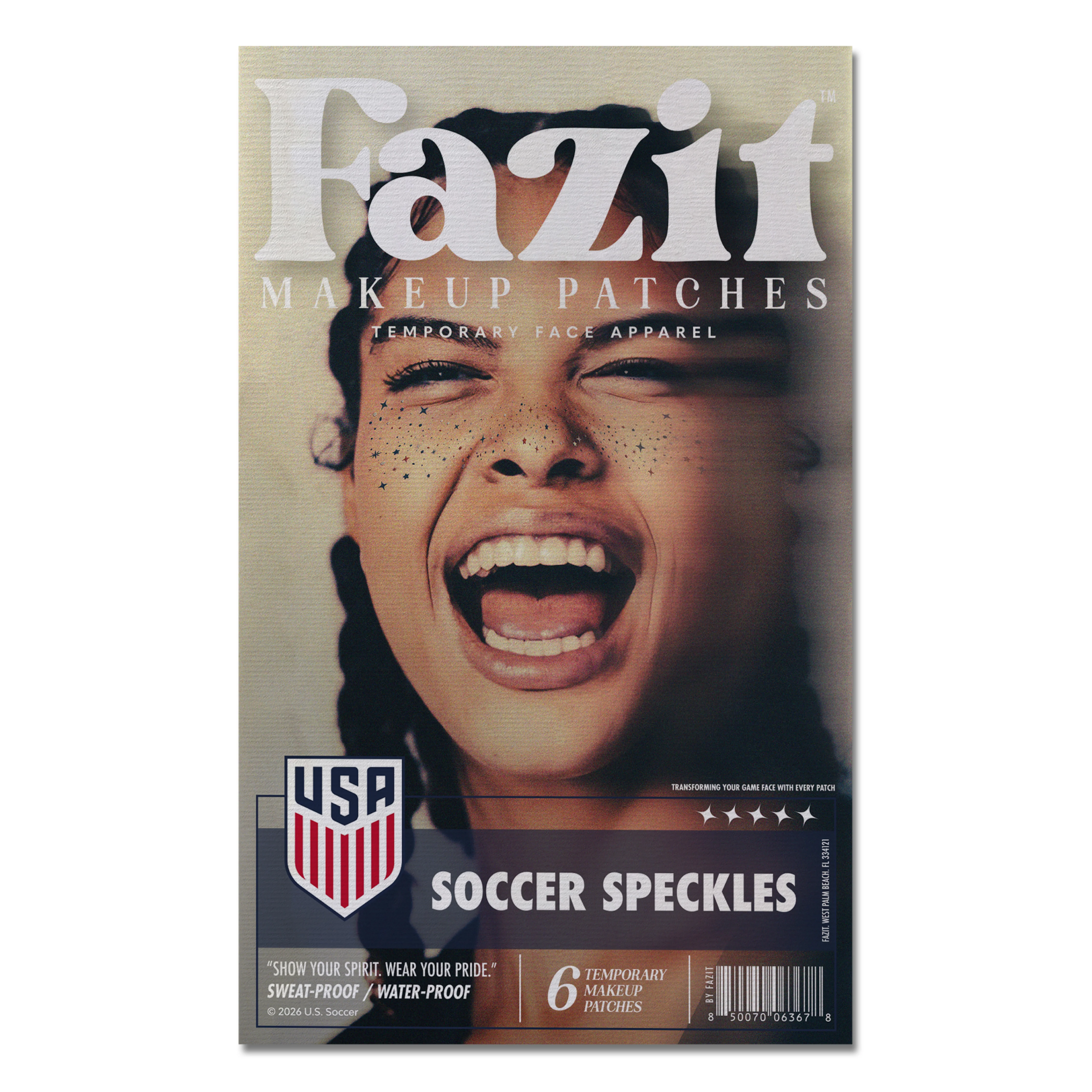 U.S. Soccer Speckles Fazit Makeup Patches - Image 2