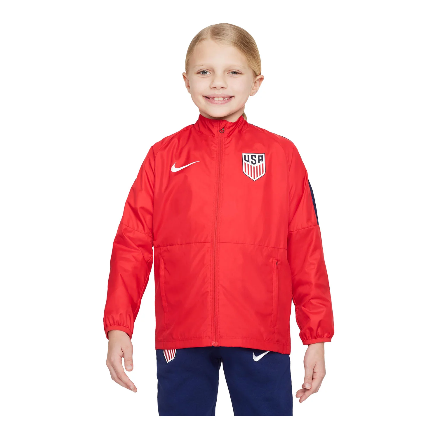 Youth Nike Repel AWF USA Swoosh Red Jacket - Image 2