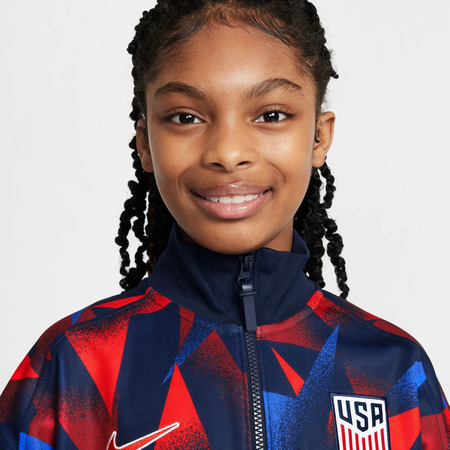 Youth Nike USA 2025 Academy Pro Star Navy Anthem Jacket - Image 3