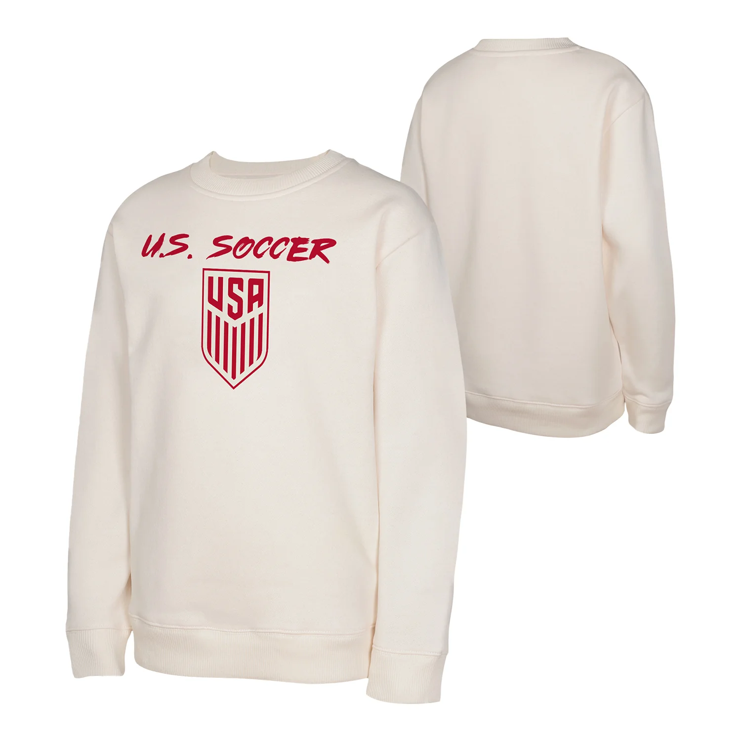 Youth Outerstuff USMNT Bone Crewneck - Image 3