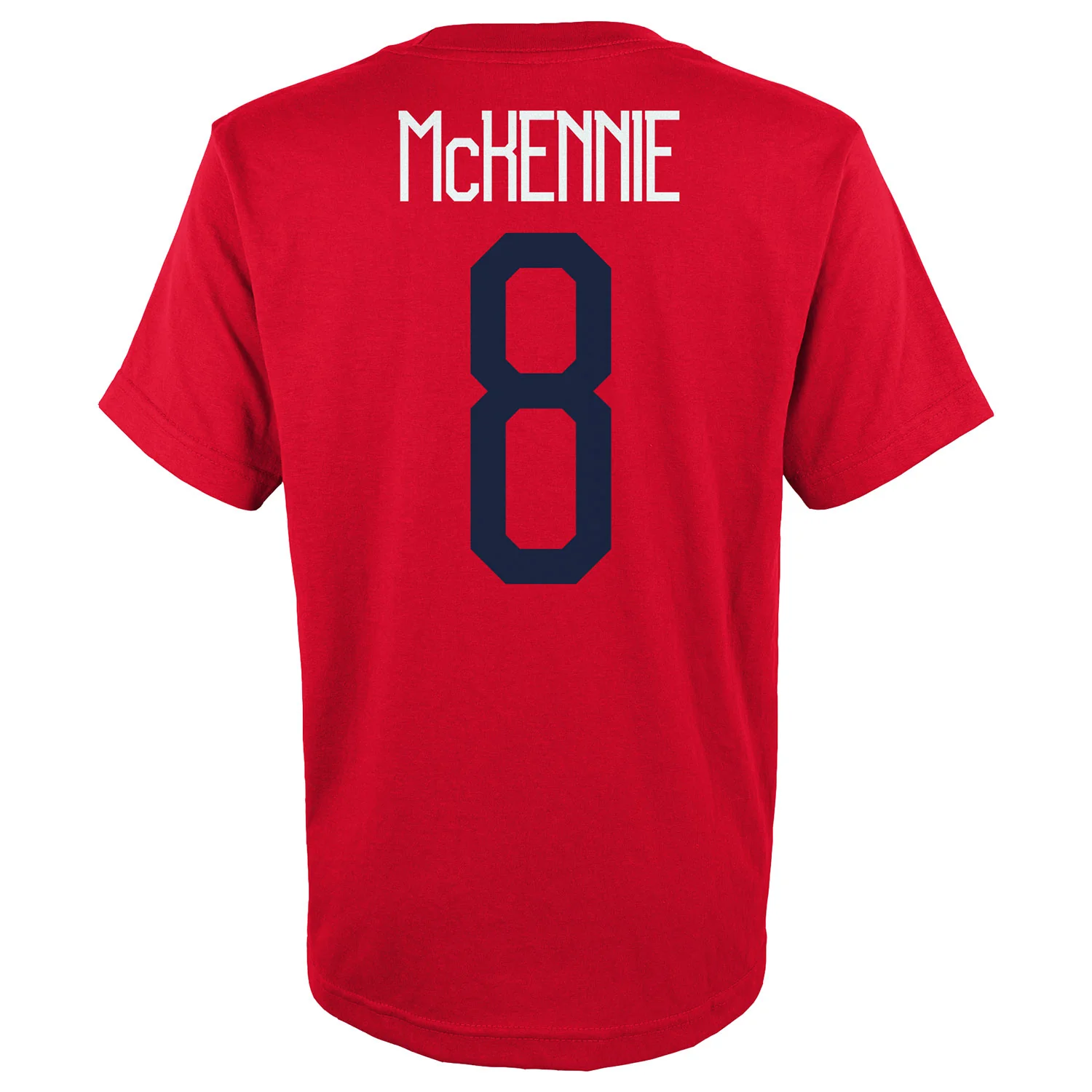 Youth Outerstuff USMNT McKennie 8 Red Tee - Image 3
