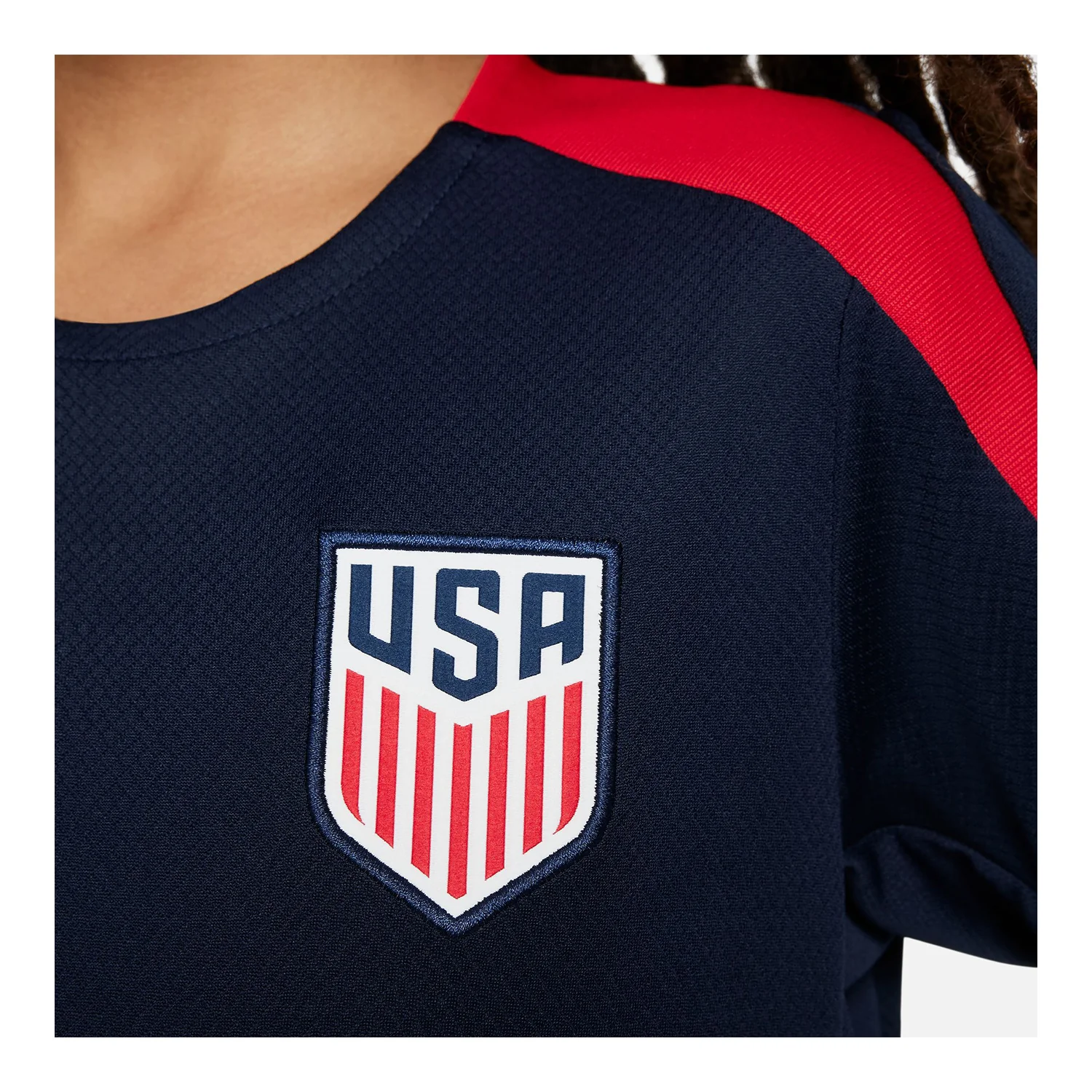Youth Nike USA VW Strike Navy Top - Image 3