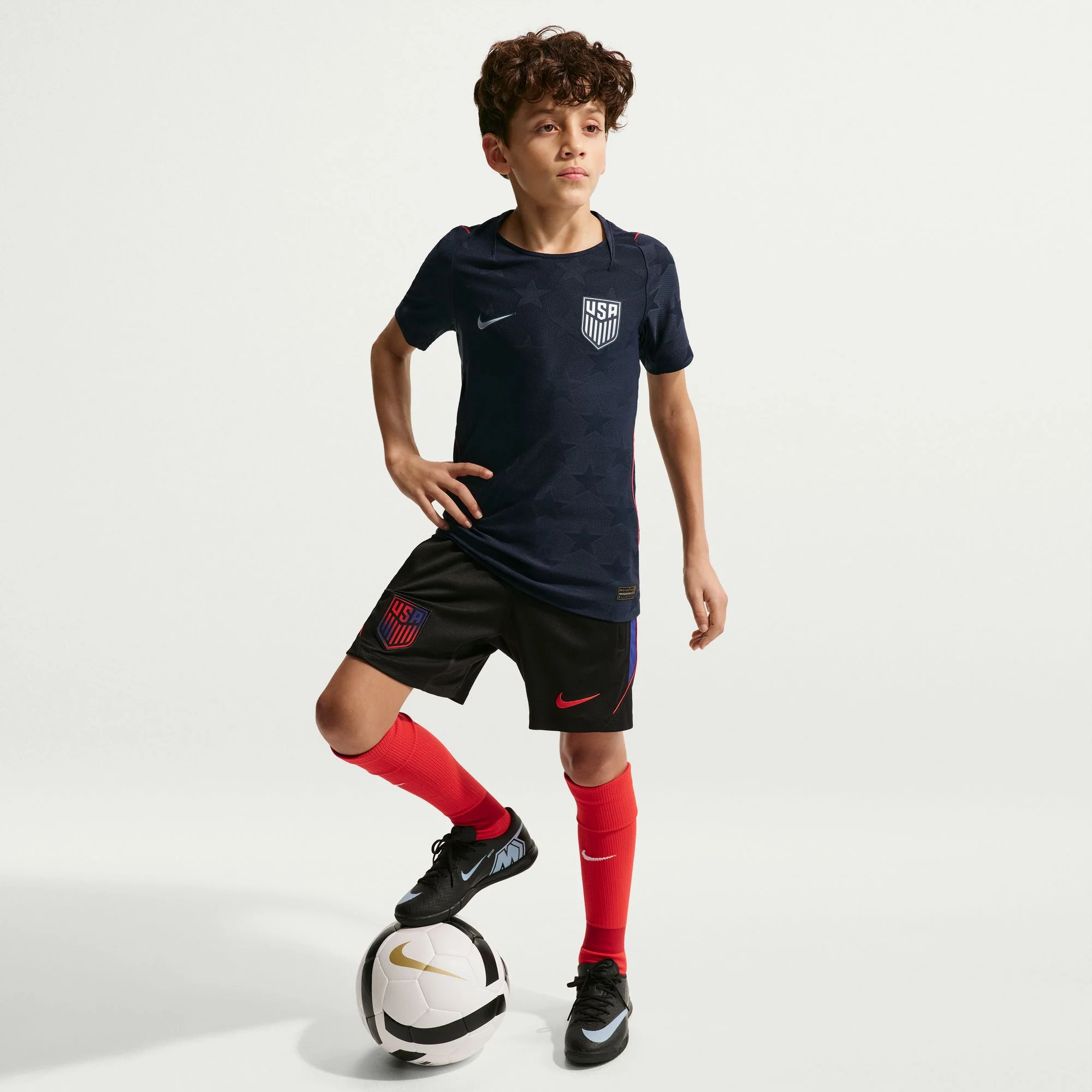 Youth Nike USMNT 2026 Personalized Away Match Jersey - Stars - Image 4