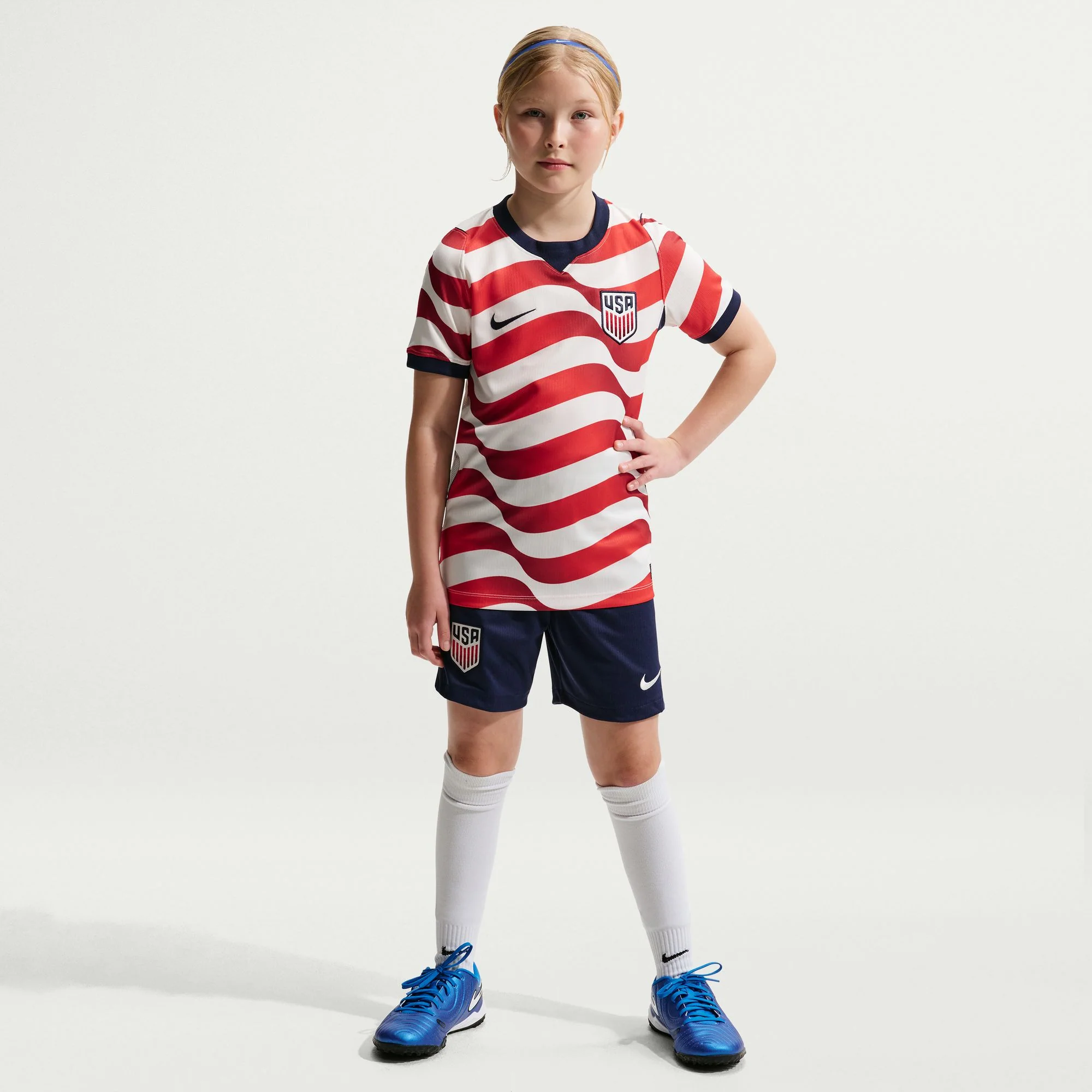 Youth Nike USMNT 2026 Home Stadium Jersey - Stripes