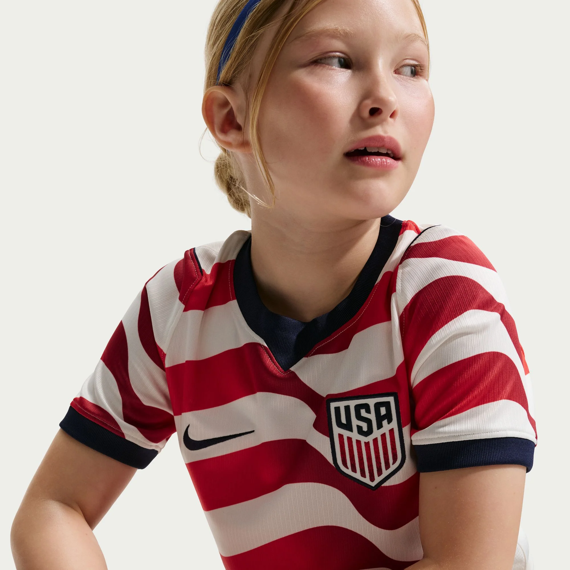 Youth Nike USMNT 2026 Home Stadium Jersey - Stripes - Image 3