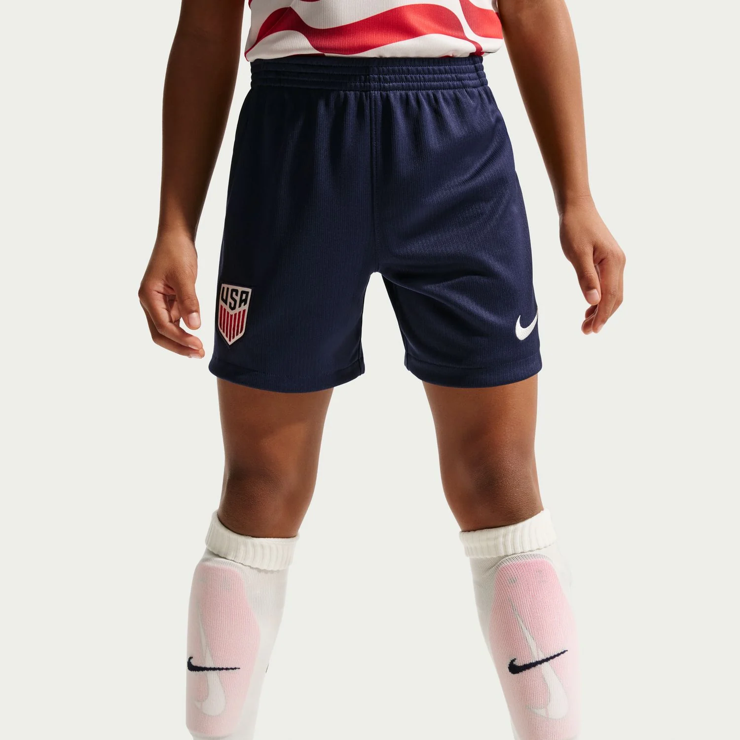 Kids Nike USMNT 2026 Home Stadium 3 Piece Kit Set - Stripes - Image 4