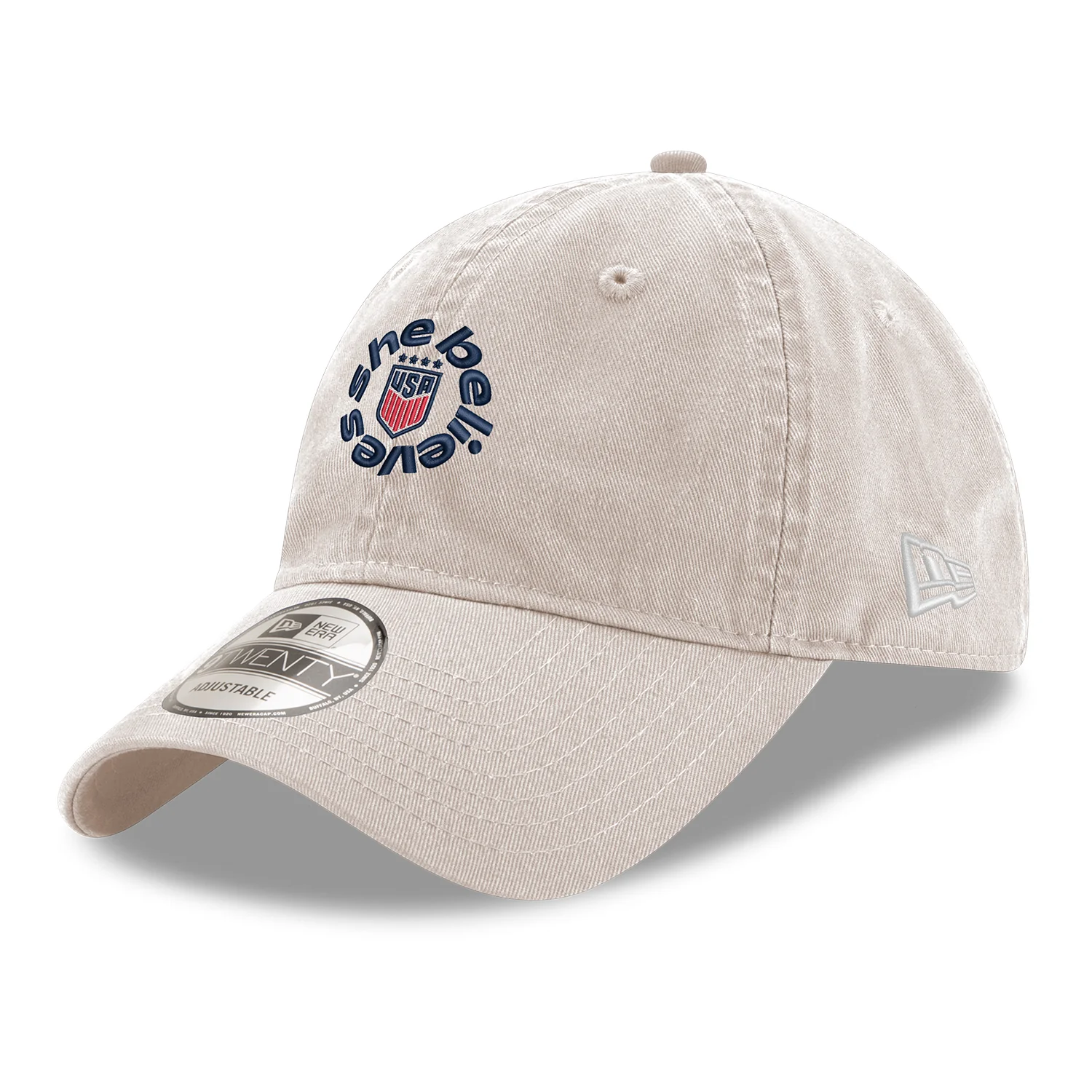 Adult New Era USWNT SheBelieves 9Twenty Stone Hat - Image 3