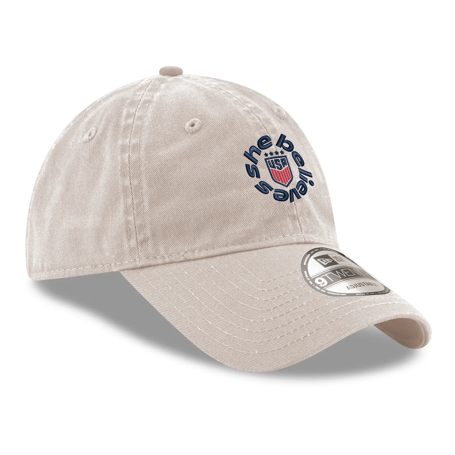 Adult New Era USWNT SheBelieves 9Twenty Stone Hat - Image 4