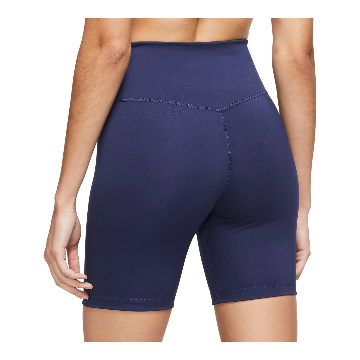 Women's Nike USMNT 2023 Mid-Rise Blue Biker Shorts - Image 2